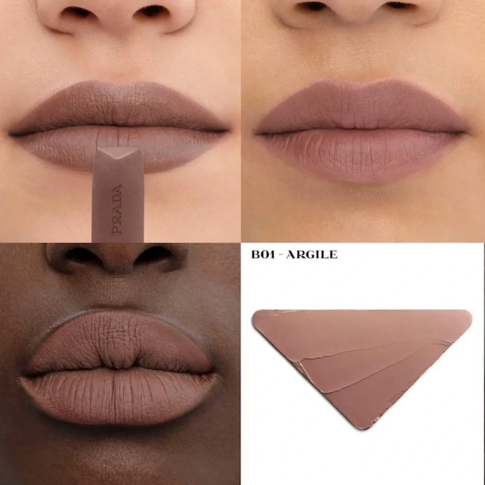 Prada Monochrome Hyper Matte Refillable Lipstick - B01 ARGILE